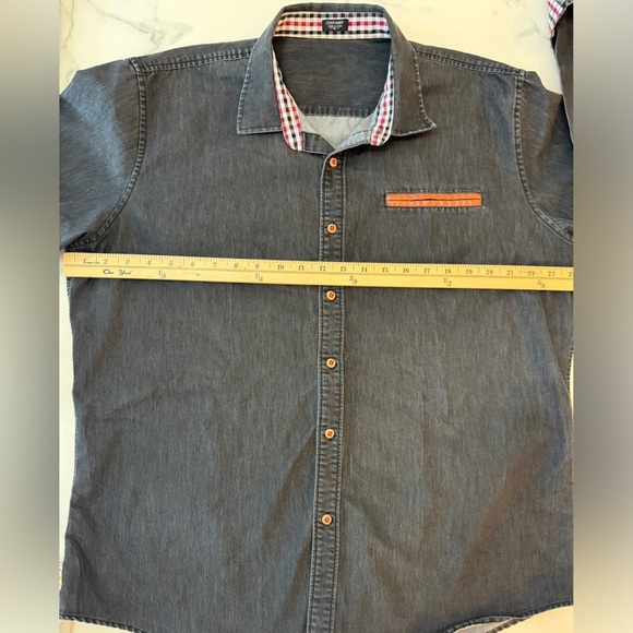 Coofandy Men's Gray Long Sleeve Shirt in XL - Picture 10 of 11
